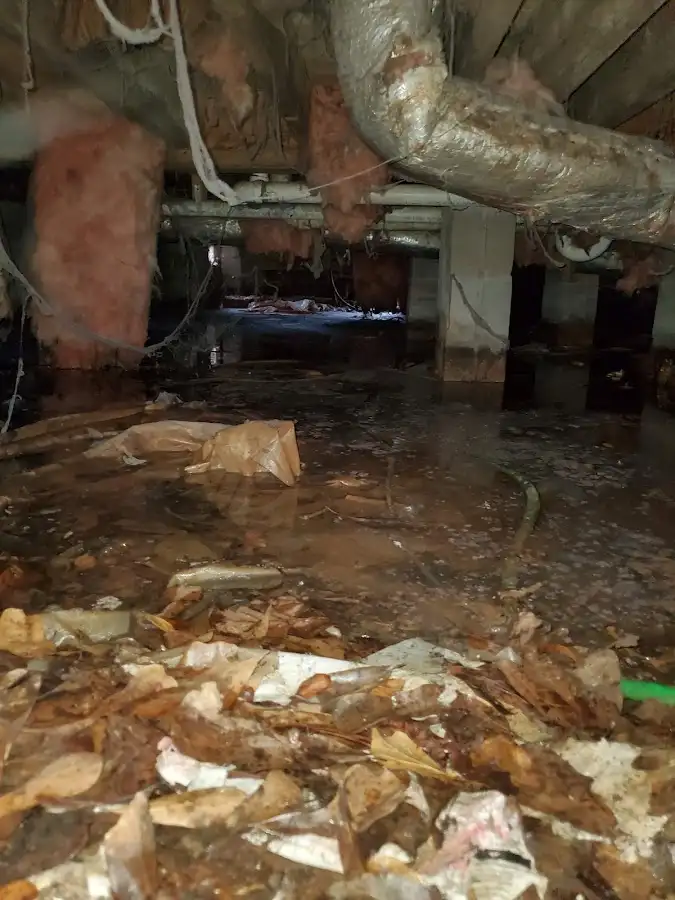Crawl space flood assessment for Commercial Water Damage Restoration in Nevada